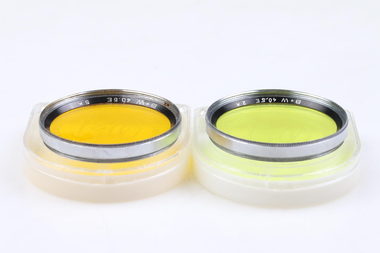 B&W Filterset / Gelb 2x & Orange 5x / 40,5mm Durchmesser