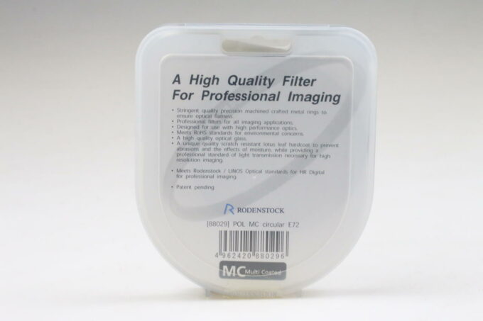 Rodenstock Cicular Polfilter HR MC 2,5x / Durchmesser 72mm