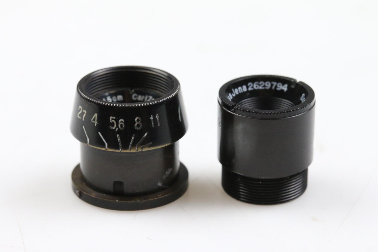 Zeiss Tessar 1,5cm f/2,7 & Sonnar 1cm f/2,0 für Kinamo