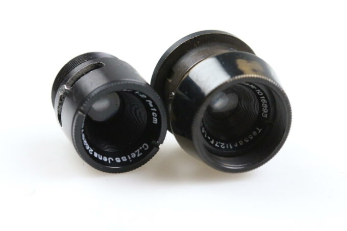 Zeiss Tessar 1,5cm f/2,7 & Sonnar 1cm f/2,0 für Kinamo