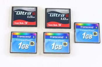 Speicherkarten Set 5x 1GB CF