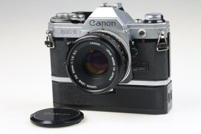 Canon AE-1 Gehäuse mit FD 50mm f/1,8 S.C. - #2180898