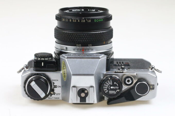 Olympus OM-10 chrome mit Auto-S 50mm f/1,8 - #2355450