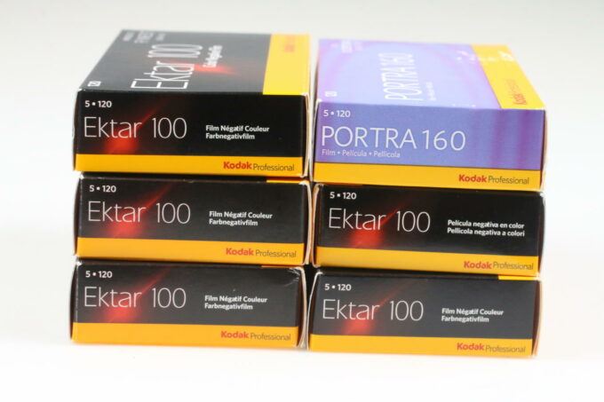 Kodak Konvolut diverse Colorfilme 120 Rollfilm - 25 Rollen