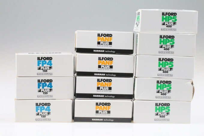 Ilford Kovolut diverse Rollfilme 120 - Abgelaufen - 12 Stück