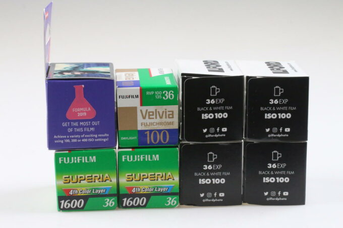 Kovolut diverse 35mm Filme - Abgelaufen - 8 Stück