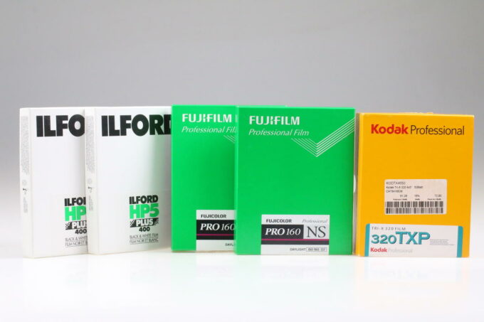 Kovolut diverse Planfilme 4x5 - Abgelaufen - 5 Stück