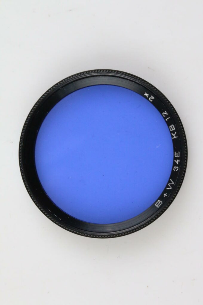 B+W Blaufilter 34 KB12 2,9x - chrom - 34mm
