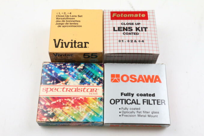 Filtersatz 55mm, 52mm, 49mm - 17 Stück