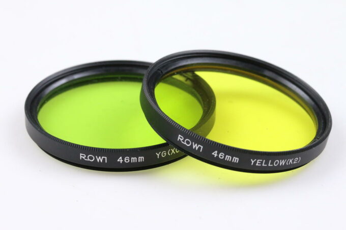 Rowi Filterset / Gelbgrün & Gelbfilter / Durchmesser 46mm