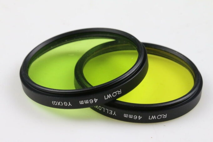Rowi Filterset / Gelbgrün & Gelbfilter / Durchmesser 46mm