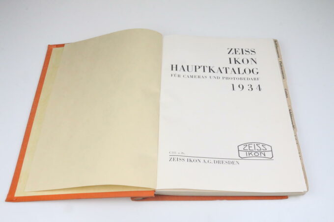 Zeiss Ikon Photo Hauptkatalog 1934 - Image 2