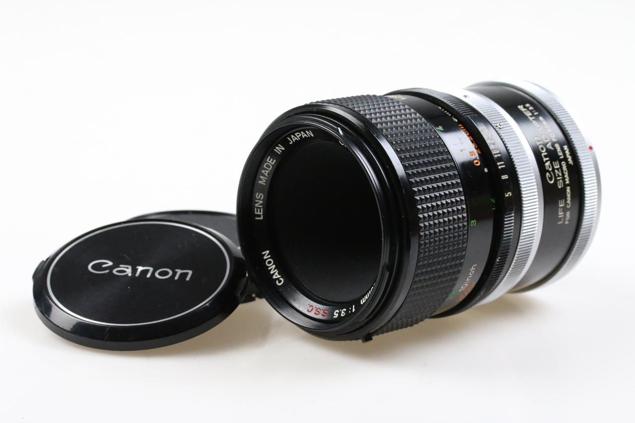 Canon FD 50mm f/3,5 S.S.C. Macro mit Zubehör - #13398