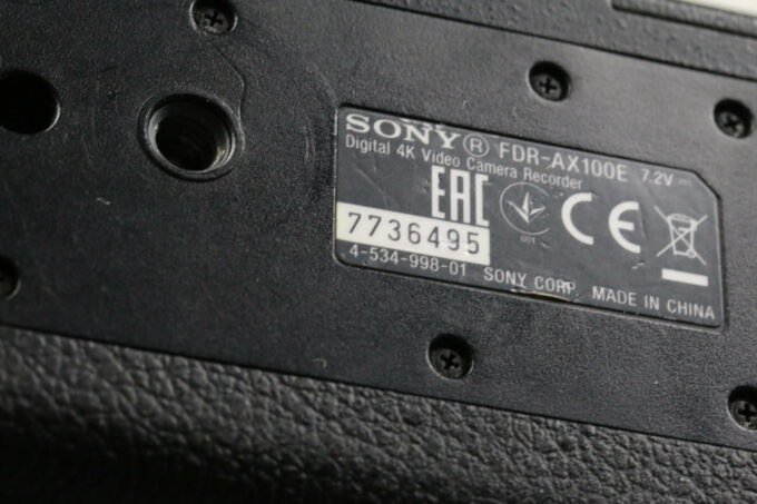 Sony Handycam FDR-AX100E - #7736495