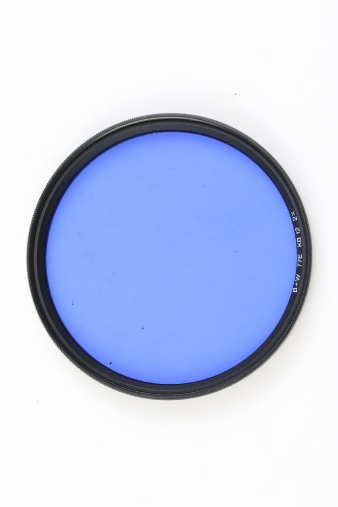 B+W Blaufilter KB12 2x 77mm