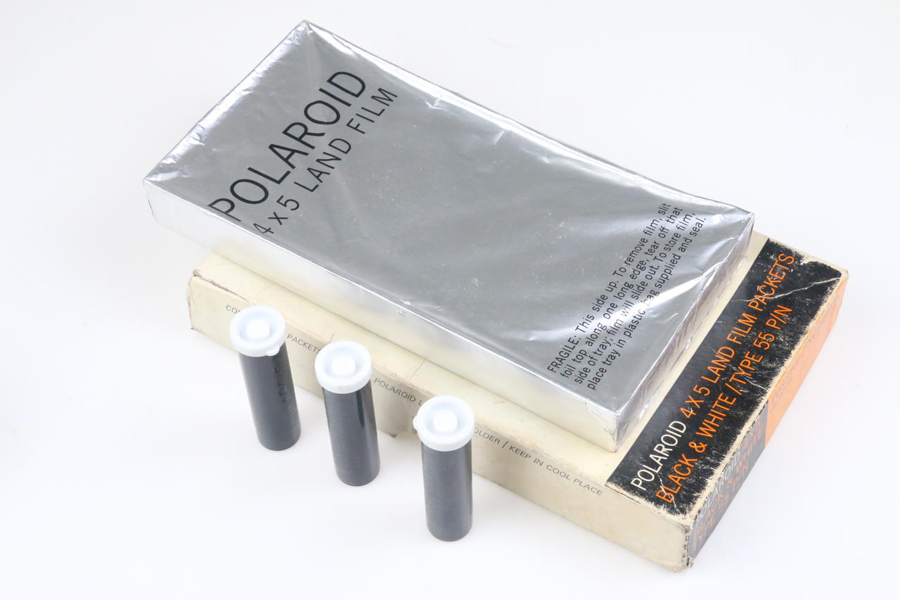 Polaroid 4x5 Inch Land Film Packets B&W Type 55 P/N Ablauf 1969