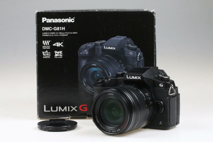 Panasonic DMC-G81 Gehäuse mit 14-140mm f/3,5-5,6 - #WE8AB001379