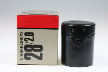 Canon Originalverpackung und Köcher FD 28mm 2,0