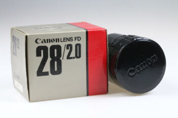 Canon Originalverpackung und Köcher FD 28mm 2,0