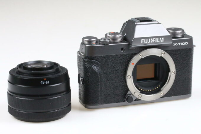 FUJIFILM X-T100 Set XC15-45mm 3,5-5,6 schwarz