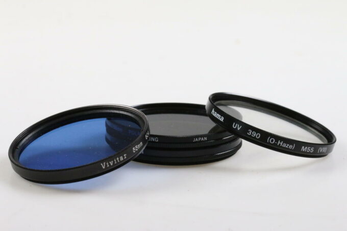 Filtersatz 55mm - 15 Stück
