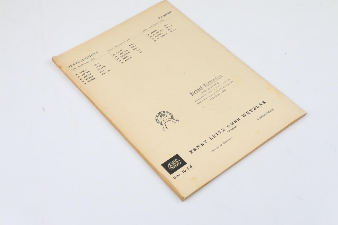 Leica Preisliste für Photo und Projektion 1958 - Image 3