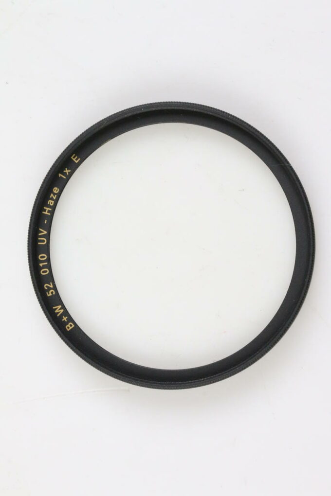 B+W UV Haze 1x (010) Filter - 52mm