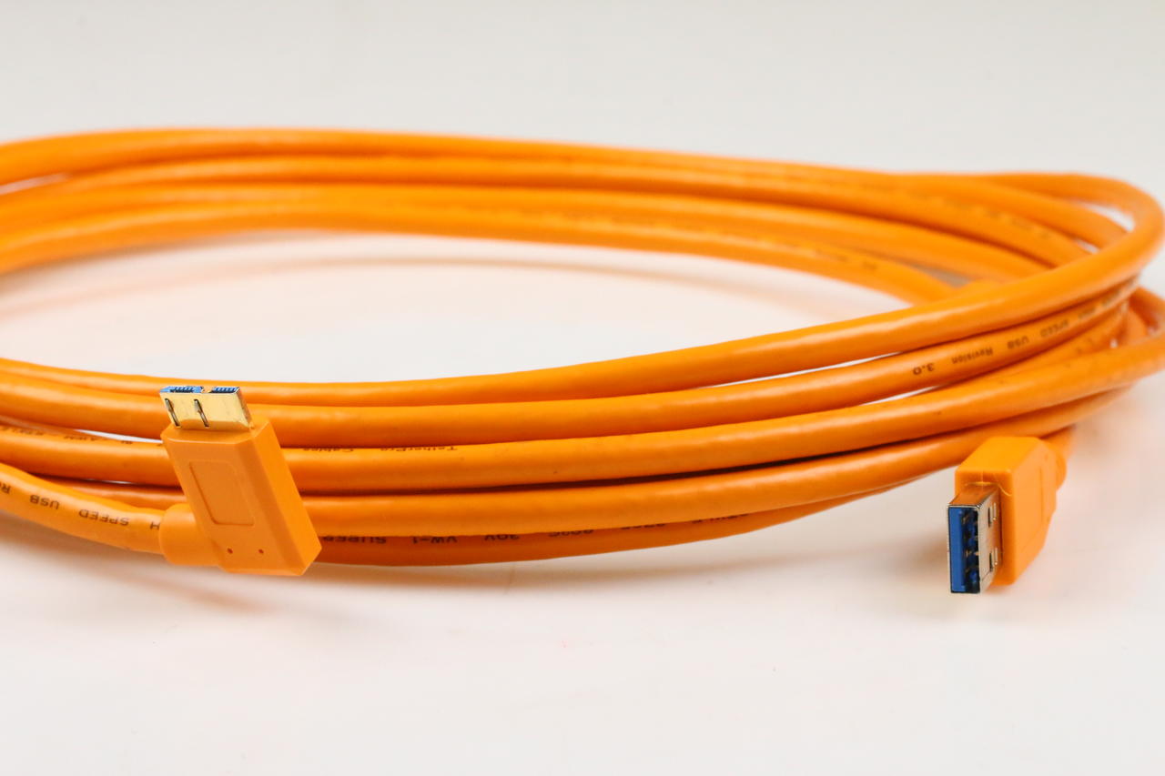 Tether Tools Teter Pro USB auf USB Micro-B Orange