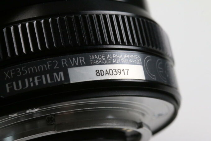 FUJIFILM Fujinon XF 35mm f/2,0 R WR - Schwarz - #8DA03917
