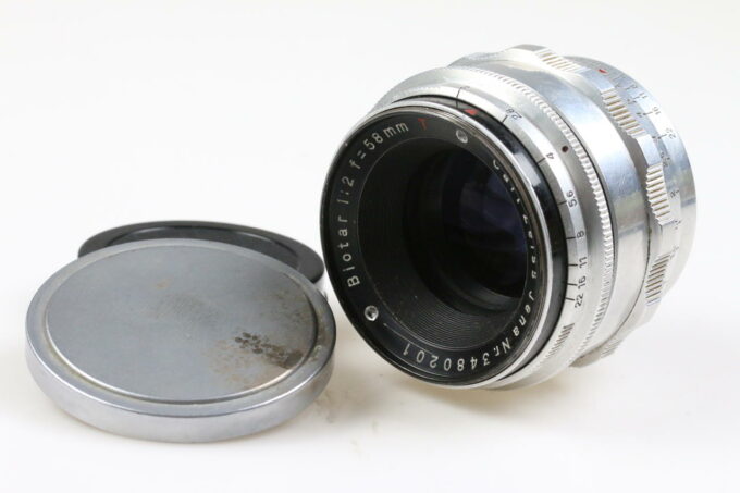 Zeiss Jena Biotar 58mm f/2,0 RED T für M42 - #3480201
