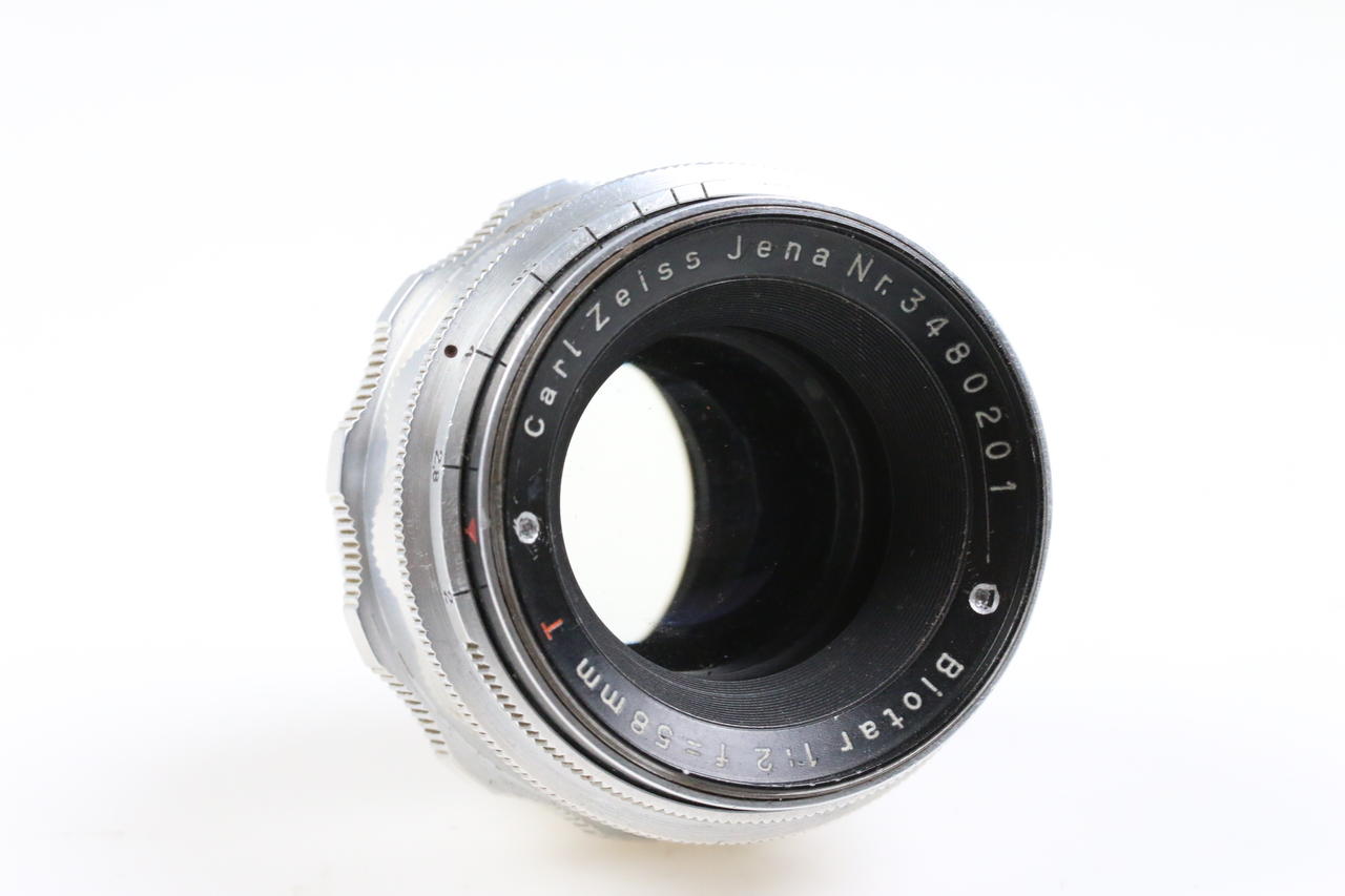 Zeiss Jena Biotar 58mm f/2,0 "RED T" für M42 - #3480201 - Image 4