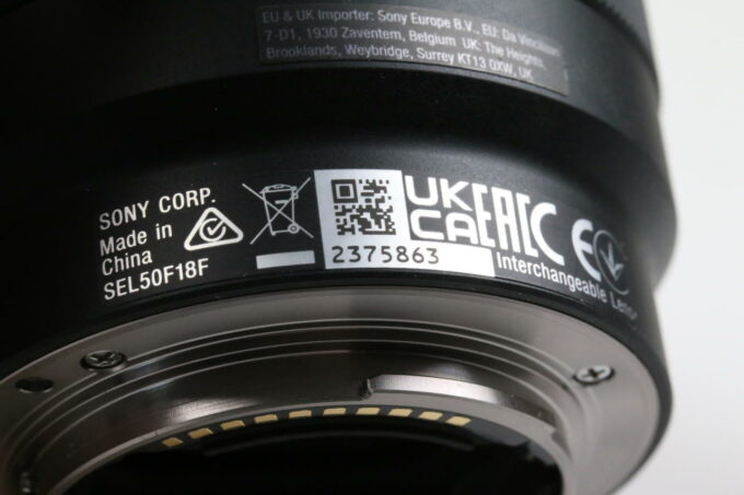 Sony FE 50mm f/1,8 - #2375863