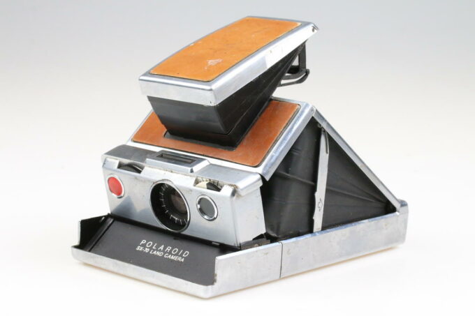 Polaroid SX-70 Land Camera - braun-silber - defekt