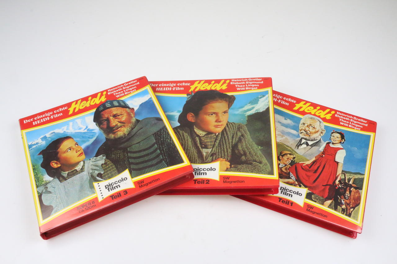 Super 8 Film Heidi 3 Teile von Picolo Film