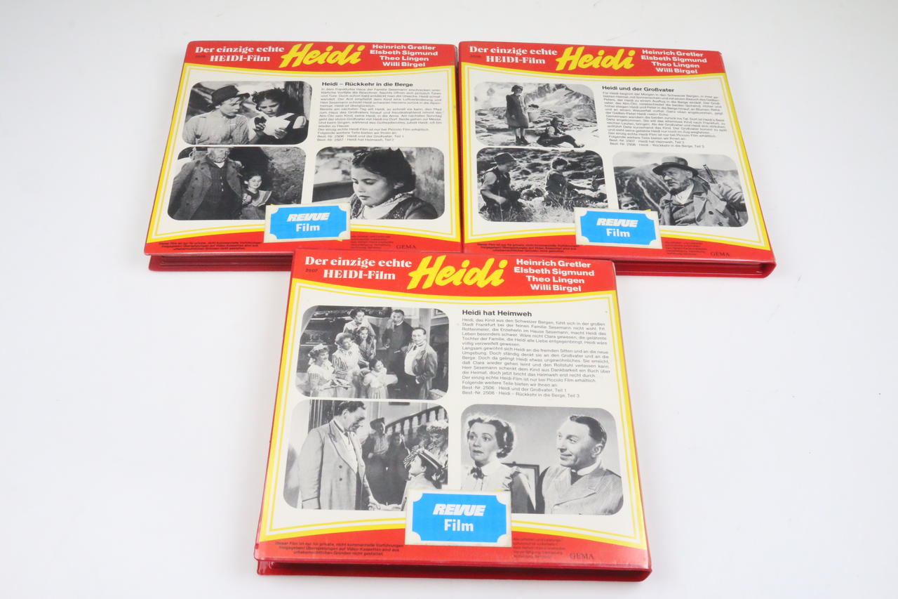 Super 8 Film Heidi 3 Teile von Picolo Film