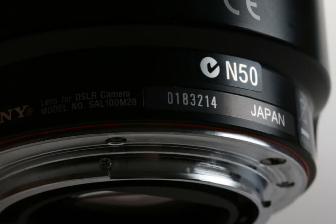 Sony 100mm f/2,8 Macro - #0183214