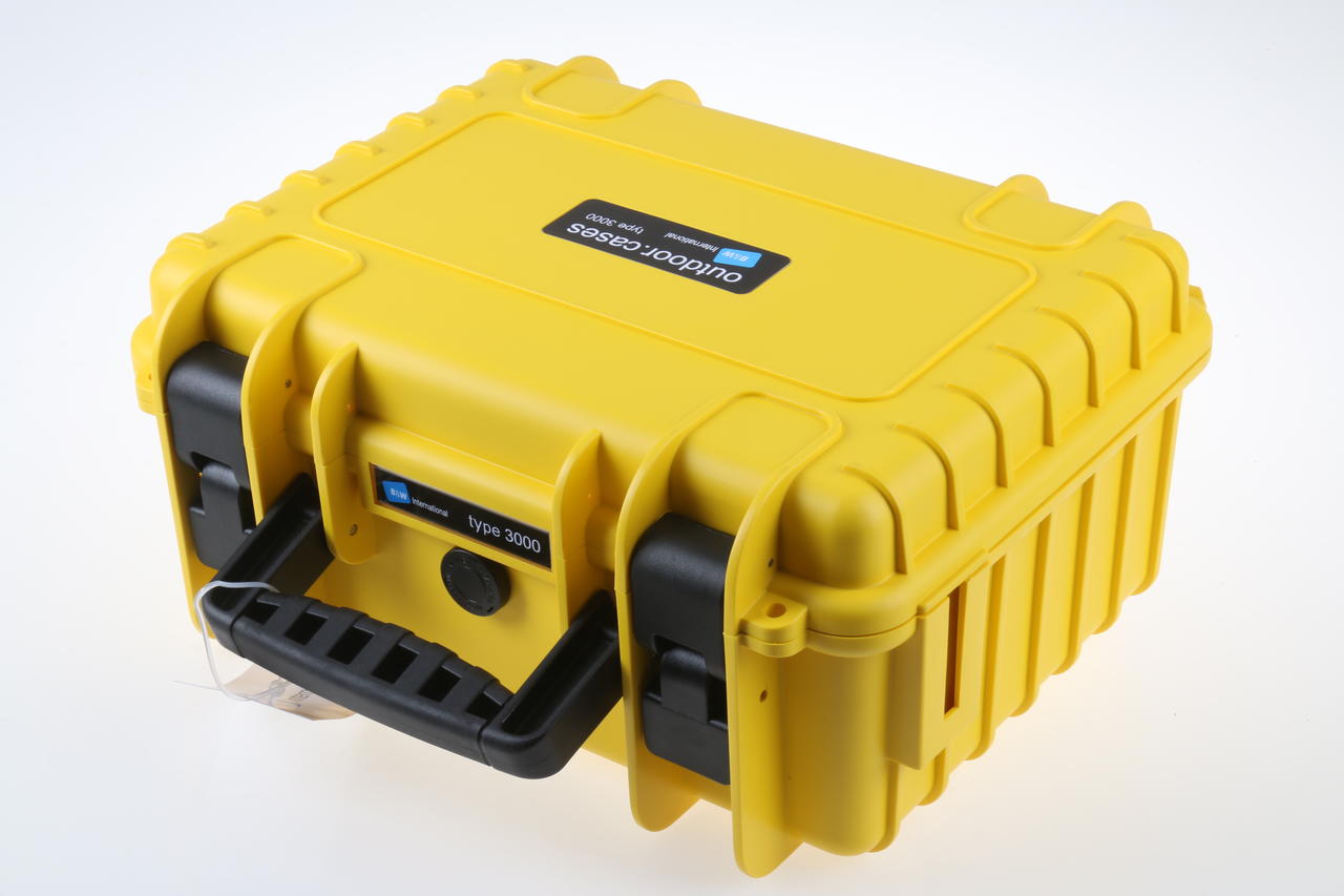 B&W Outdoor-Cases Fotokoffer Type 3000 ohne Einteilung gelb