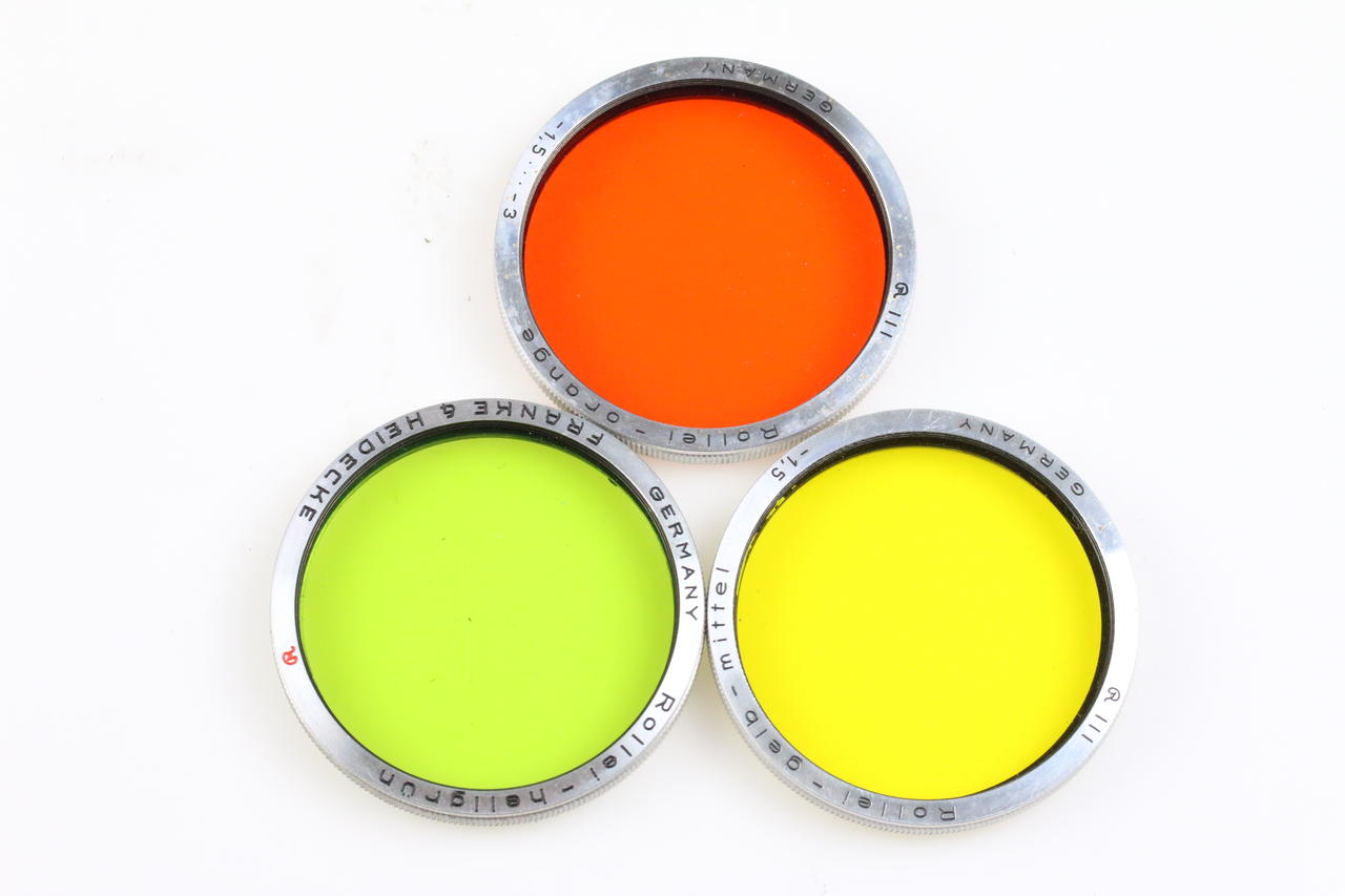 Rollei Filtersatz Bajonett 3 Rolleinar, Farbfilter, Blende - Image 4