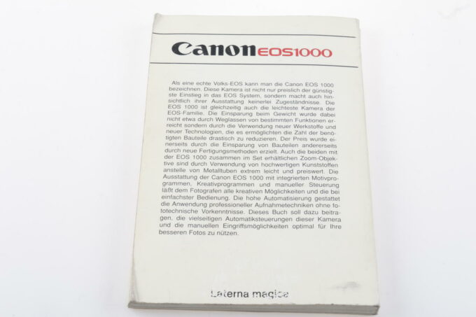 BUCH - Canon EOS 1000 Kamerabuch