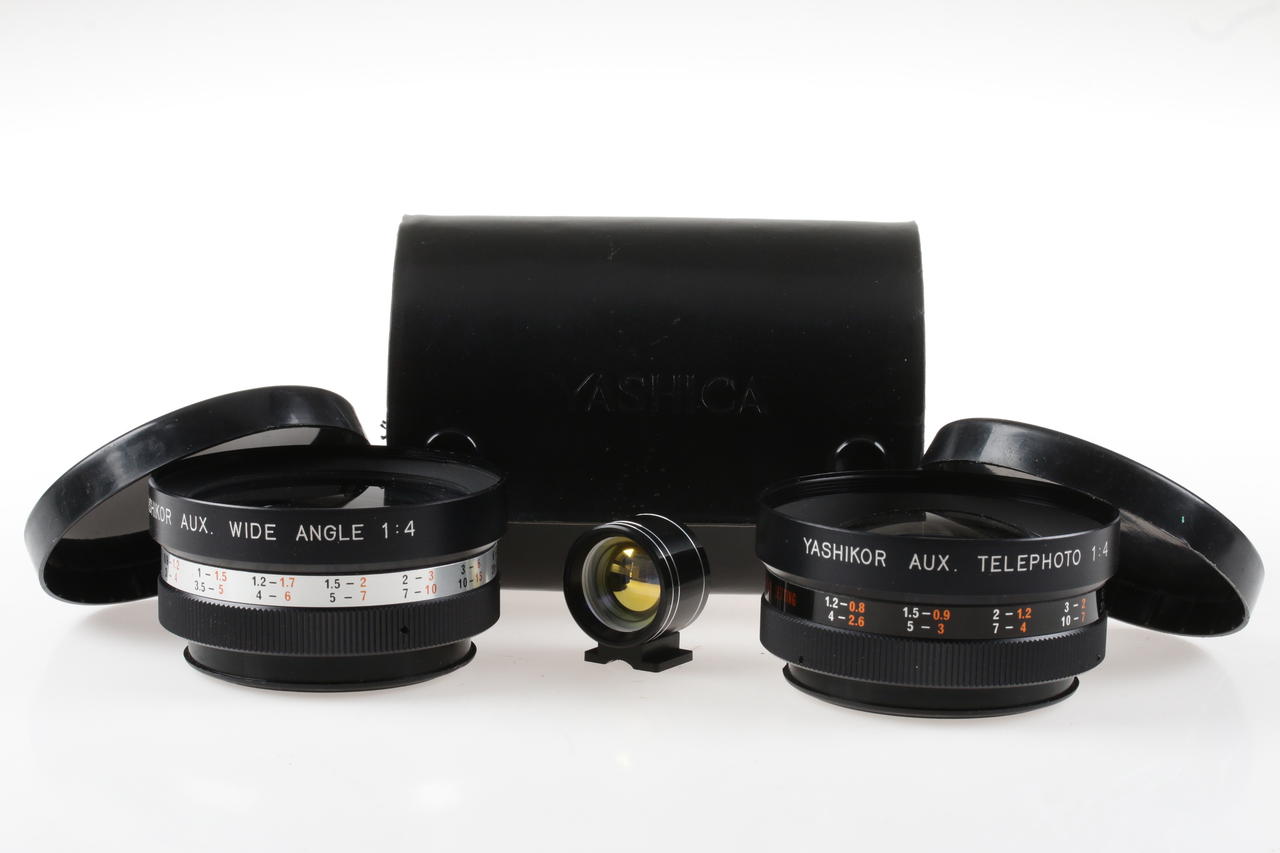 Yashica Yashikor Aux. Vorsatzset Tele/WW mit Sucher