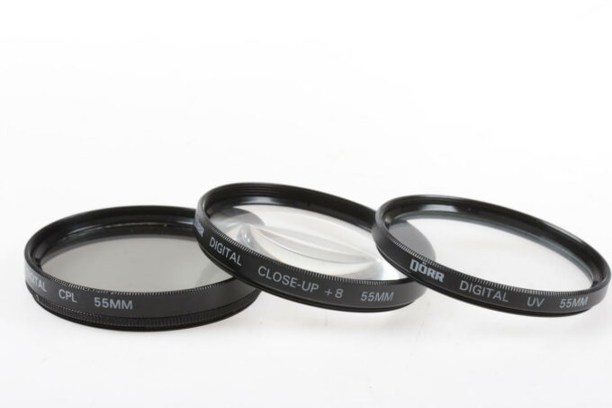 Dörr Filtersatz CPL, UV und Clos-Up +8 55mm