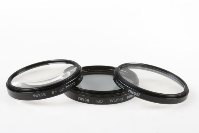Dörr Filtersatz CPL, UV und Clos-Up +8 55mm