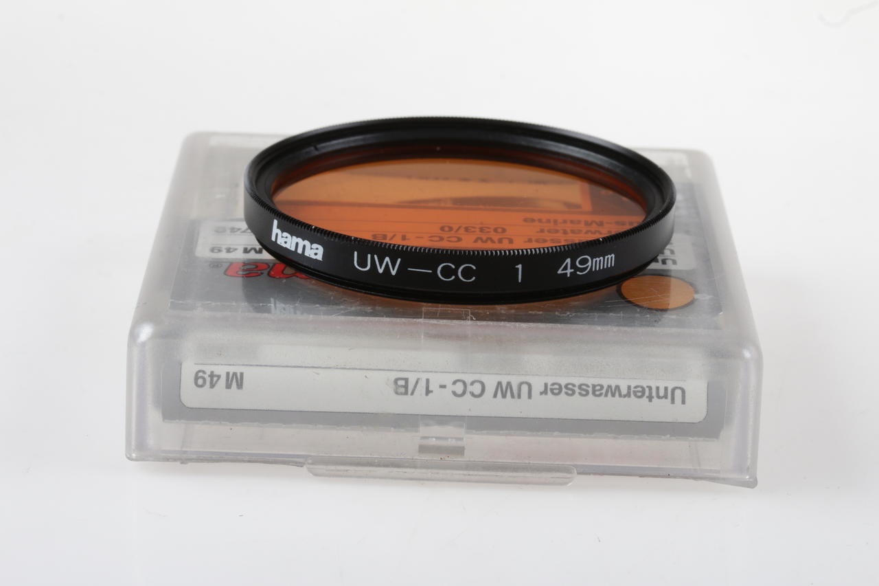 Hama Orangefilter und Unterwasserfilter UW CC-1/B 49mm
