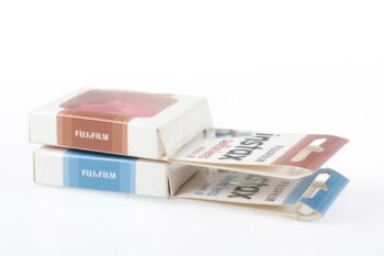 FUJIFILM selfie lens mini 8 blau und rosa