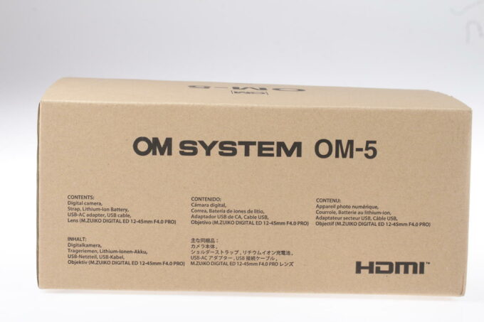 OM SYSTEM OM-5 Set 12-45mm f/4,0 Pro silber - #BJNA05173
