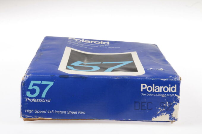 Polaroid Typ 57 4x5 inch Film Abgelaufen 12/92