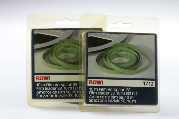 Rowi Film-Vorspann S8 grün - 2 Packungen