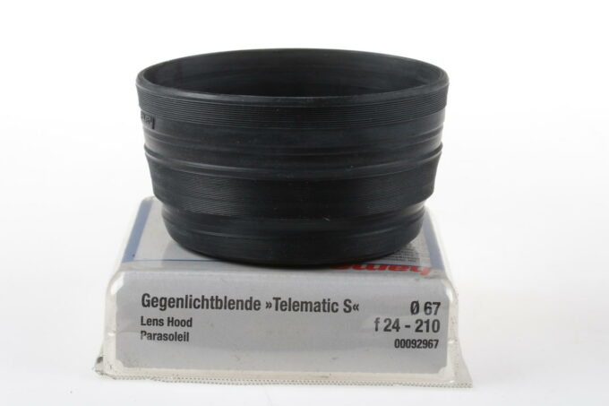 Hama Gummi Sonnenblende - 67mm Telematic S