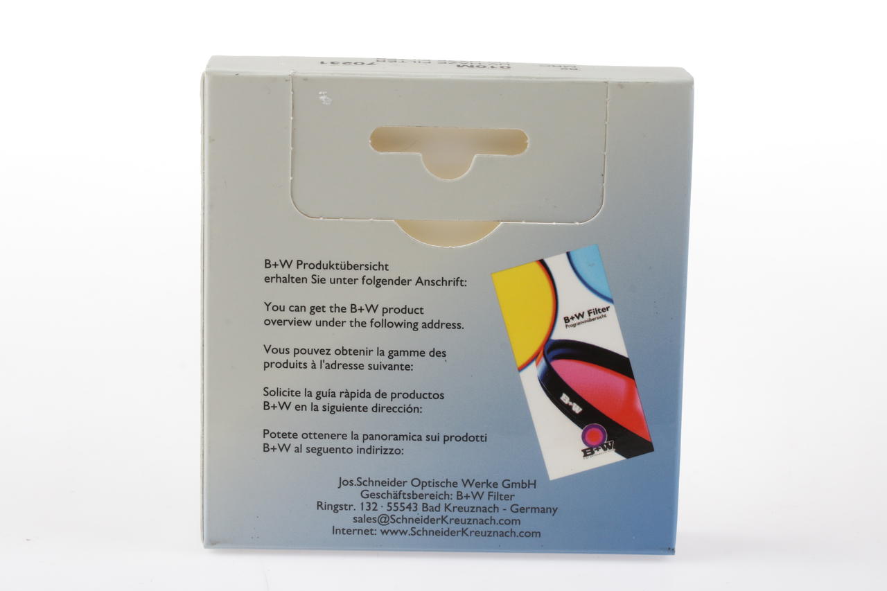 B+W UV-Haze Filter 010 MRC nano - 62mm