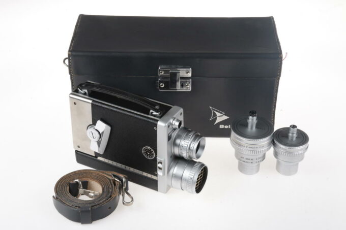 Bell & Howell Electric eye 200EE 16mm mit 2 Vorsatzobjektiven